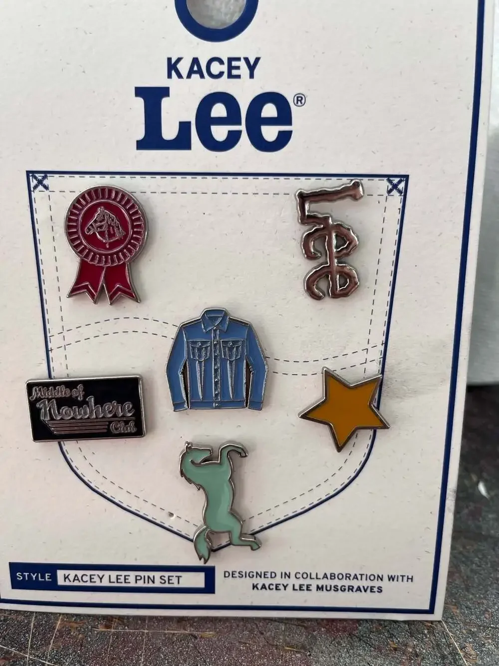 Kacey Lee Musgraves x Lee Collaborative 6-Piece Enamel Pin Set